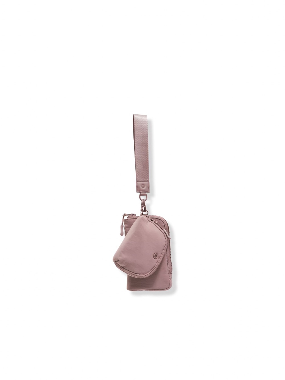 Joan & David Nylon 3 Compact Dusty Rose Wristlet Crossbody Wallet phone NWT